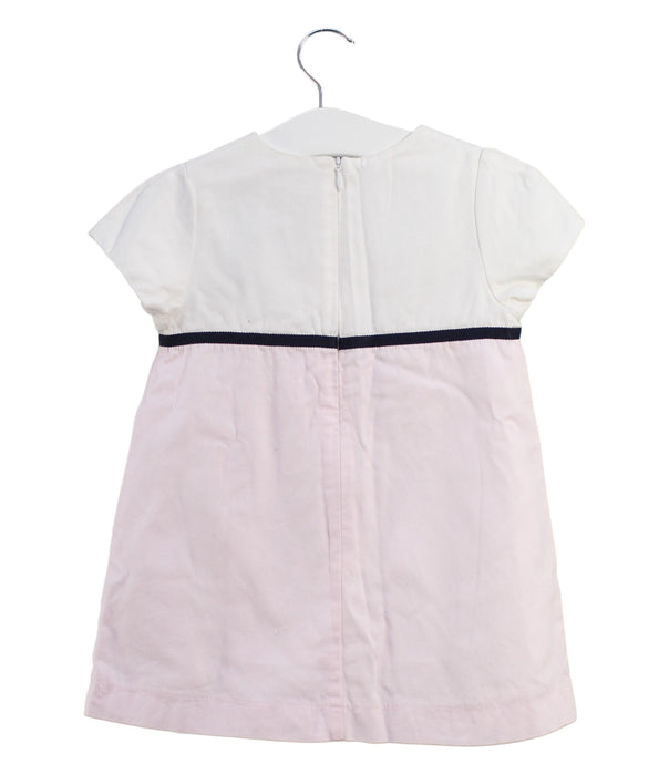 A White Short Sleeve Dresses from Jacadi in size 3T for girl. (Back View)