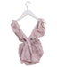 A Pink Overall Shorts from Bebe Organic in size 12-18M for girl. (Back View)