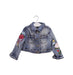 A Blue Lightweight Jackets from Monnalisa in size 2T for girl. (Front View)