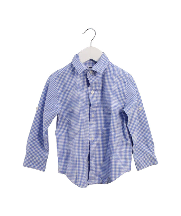 A Blue Shirts from Janie & Jack in size 3T for boy. (Front View)