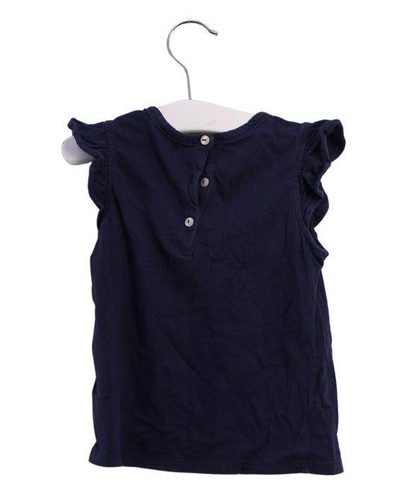 A Navy Sleeveless Tops from Polo Ralph Lauren in size 12-18M for girl. (Back View)