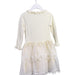 A Ivory Long Sleeve Dresses from Momonittu in size 6T for girl. (Back View)