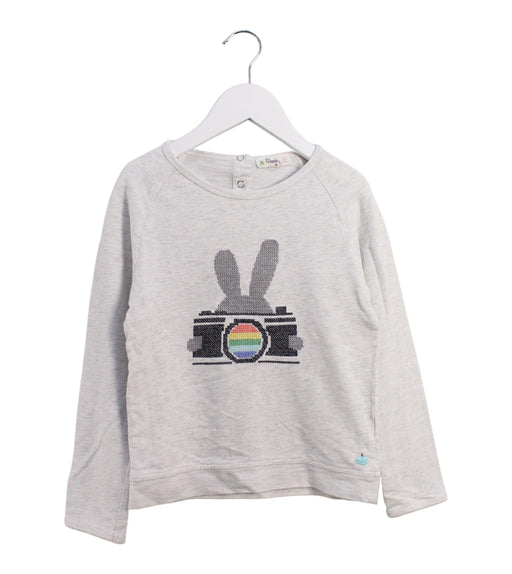 A Grey Long Sleeve Tops from The Bonnie Mob in size 6T for boy. (Front View)