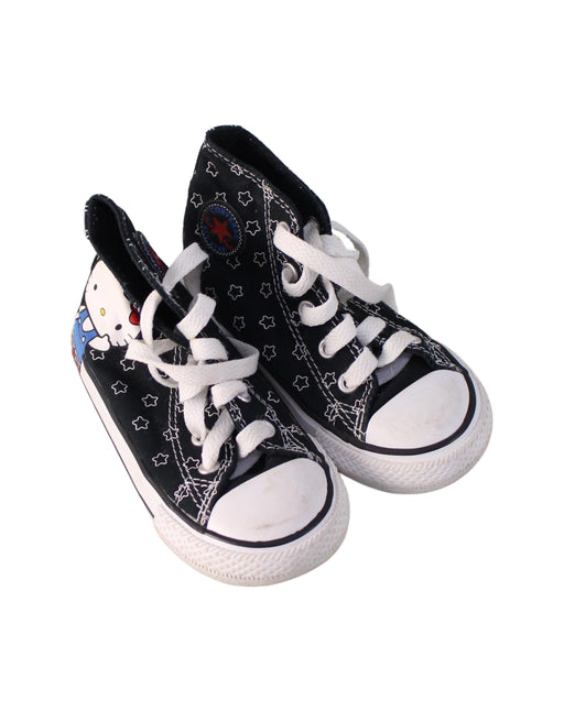 A Black Sneakers from Converse in size 18-24M for girl. (Front View)