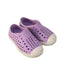 A Purple Aqua Shoes from Native Shoes in size 12-18M for neutral. (Front View)