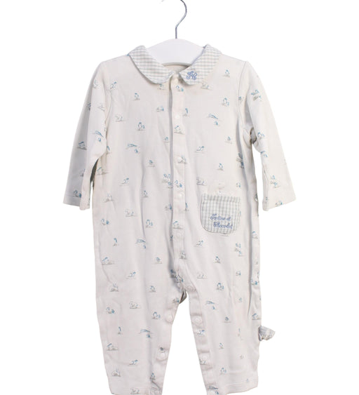 A White Long Sleeve Jumpsuits from Tartine et Chocolat in size 12-18M for girl. (Front View)