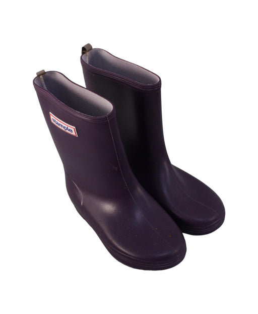 A Purple Rain Boots from Stample in size 5T for girl. (Front View)