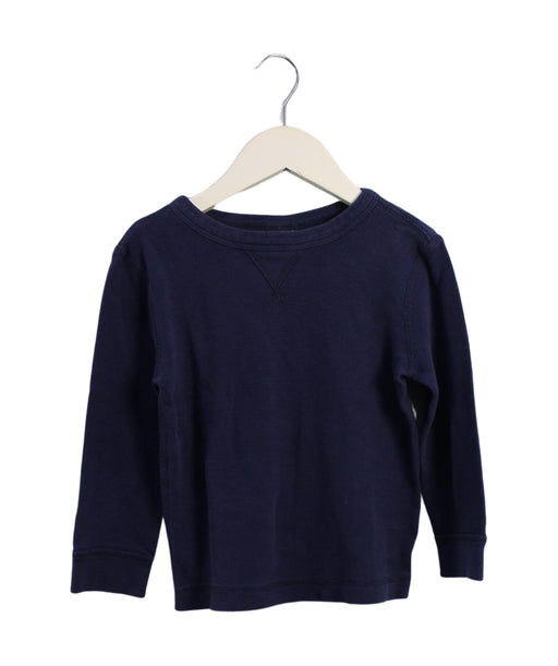A Navy Long Sleeve Tops from Hanna Andersson in size 4T for boy. (Front View)