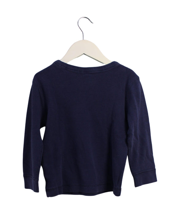A Navy Long Sleeve Tops from Hanna Andersson in size 4T for boy. (Back View)