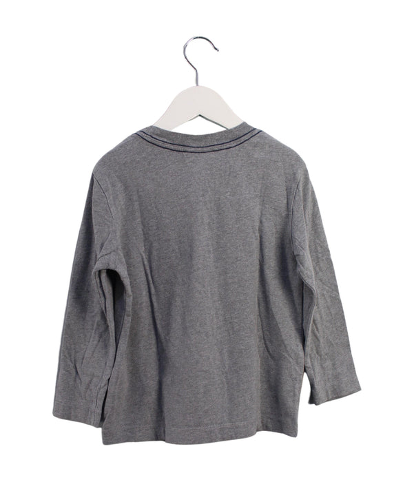 A Grey Long Sleeve Tops from Hanna Andersson in size 2T for boy. (Back View)