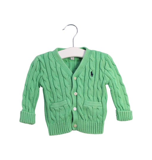 A Green Cardigans from Ralph Lauren in size 3-6M for boy. (Front View)