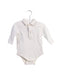 A White Long Sleeve Bodysuits from Jacadi in size 3-6M for boy. (Front View)