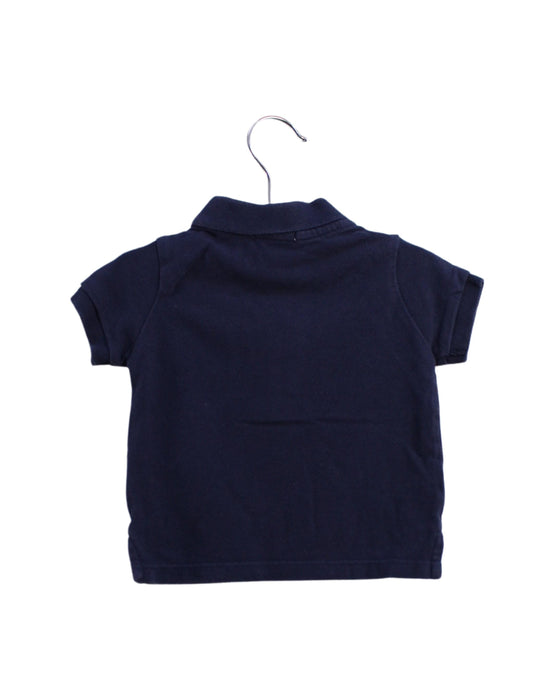 A Navy Short Sleeve Polos from Ralph Lauren in size 3-6M for boy. (Back View)