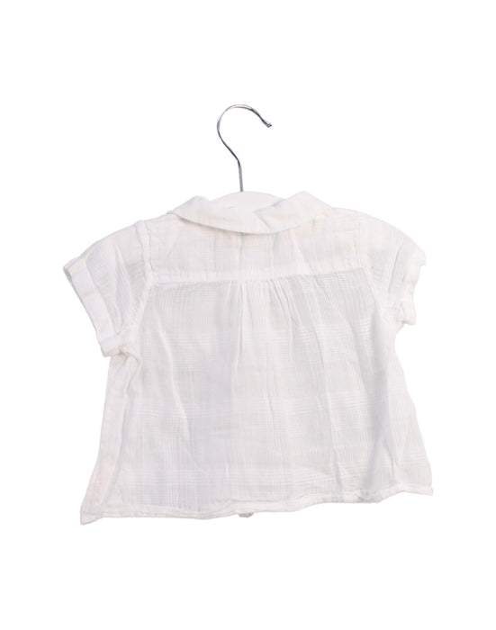 A White Short Sleeve Tops from Marie Chantal in size 3-6M for girl. (Back View)