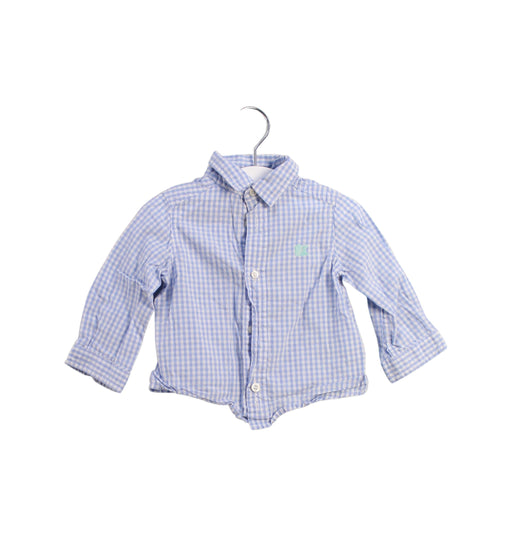 A Blue Shirts from Jacadi in size 3-6M for boy. (Front View)