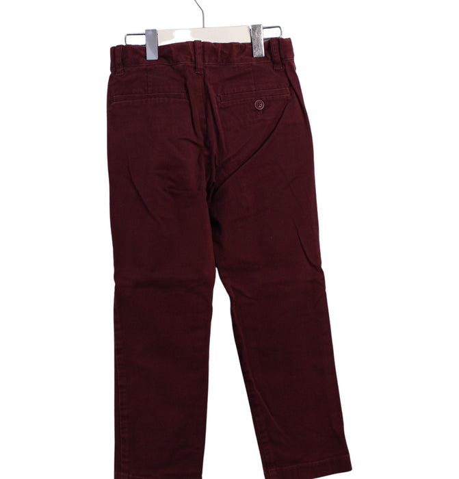 A Red Casual Pants from Crewcuts in size 6T for boy. (Back View)