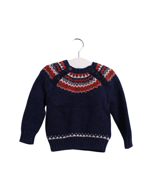 A Navy Knit Sweaters from Ralph Lauren in size 12-18M for boy. (Front View)