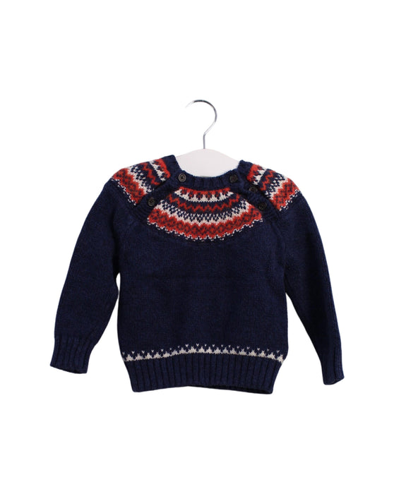 A Navy Knit Sweaters from Ralph Lauren in size 12-18M for boy. (Front View)