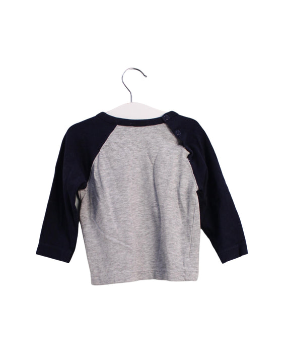 A Grey Long Sleeve Tops from Jacadi in size 6-12M for boy. (Back View)