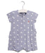 A Blue Rompers from Petit Bateau in size 6-12M for boy. (Front View)