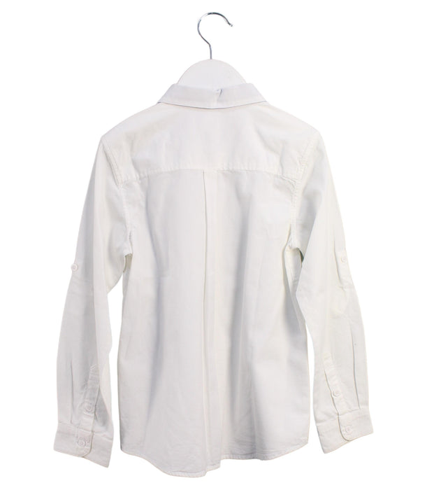 A White Shirts from Petit Bateau in size 8Y for boy. (Back View)