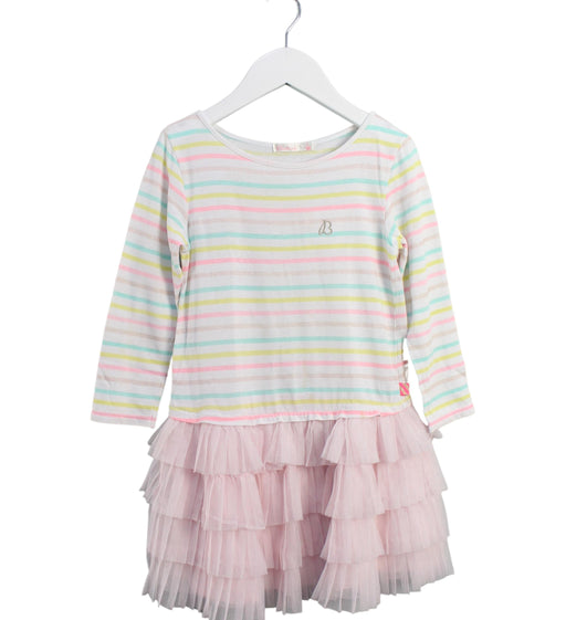 A Pink Long Sleeve Dresses from Billieblush in size 5T for girl. (Front View)