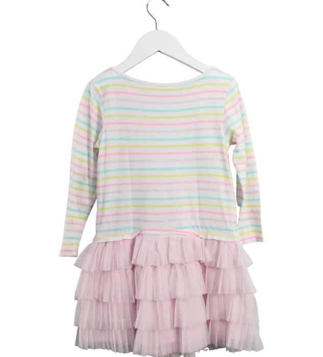 A Pink Long Sleeve Dresses from Billieblush in size 5T for girl. (Back View)