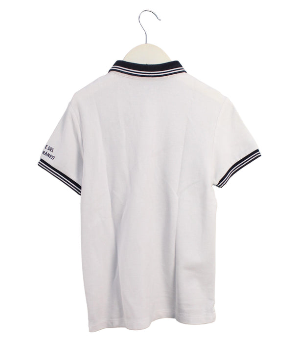 A White Short Sleeve Polos from Fila in size 7Y for boy. (Back View)