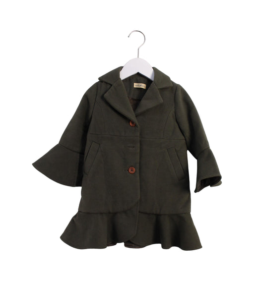A Green Coats from Mardi Amber in size 5T for girl. (Front View)