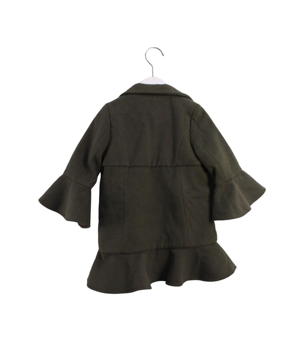A Green Coats from Mardi Amber in size 5T for girl. (Back View)