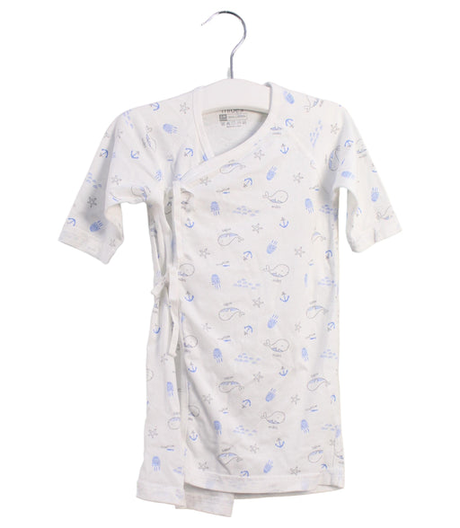 A White Long Sleeve Dresses from Mides in size 0-3M for girl. (Front View)