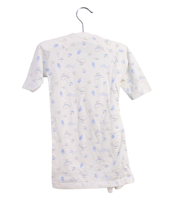 A White Long Sleeve Dresses from Mides in size 0-3M for girl. (Back View)