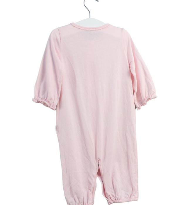 A Pink Long Sleeve Jumpsuits from Mides in size 6-12M for girl. (Back View)