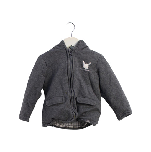 A Grey Lightweight Jackets from Tutto Piccolo in size 3T for neutral. (Front View)