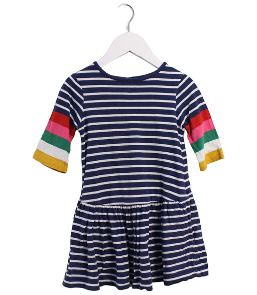A Navy Short Sleeve Dresses from Boden in size 2T for girl. (Front View)