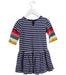 A Navy Short Sleeve Dresses from Boden in size 2T for girl. (Back View)