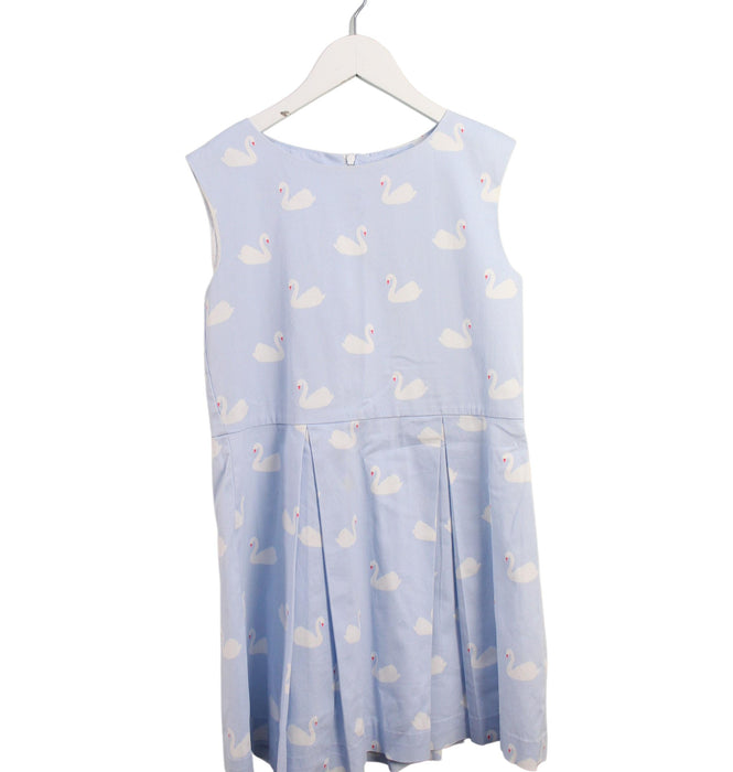 A Blue Sleeveless Dresses from Jacadi in size 10Y for girl. (Front View)