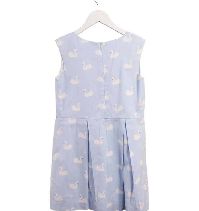 A Blue Sleeveless Dresses from Jacadi in size 10Y for girl. (Back View)