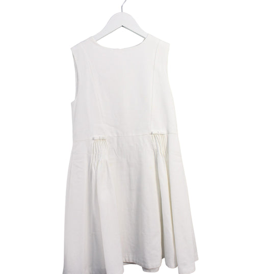 A White Sleeveless Dresses from Jacadi in size 12Y for girl. (Front View)