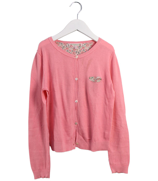 A Pink Cardigans from Bonpoint in size 10Y for girl. (Front View)