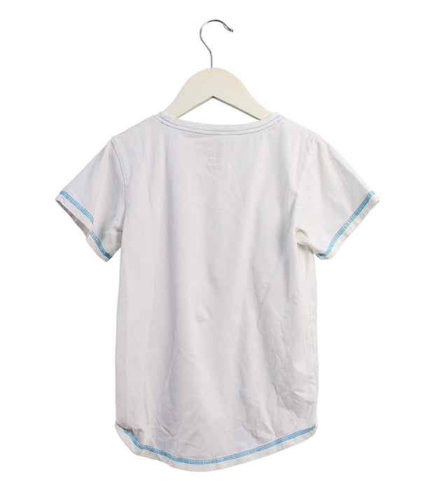 A White Short Sleeve T Shirts from As Know As Ponpoko in size 5T for girl. (Back View)