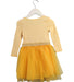 A Orange Long Sleeve Dresses from Seed in size 3T for girl. (Back View)