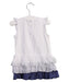A White Sleeveless Dresses from Coccobirillo in size 6-12M for girl. (Back View)