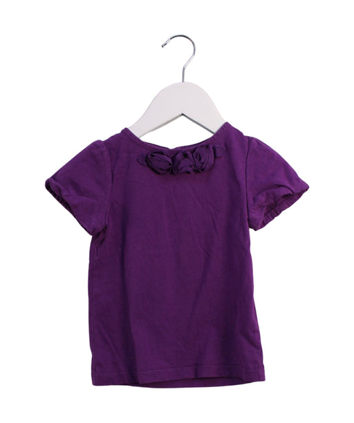 A Purple Short Sleeve T Shirts from Janie & Jack in size 2T for girl. (Front View)