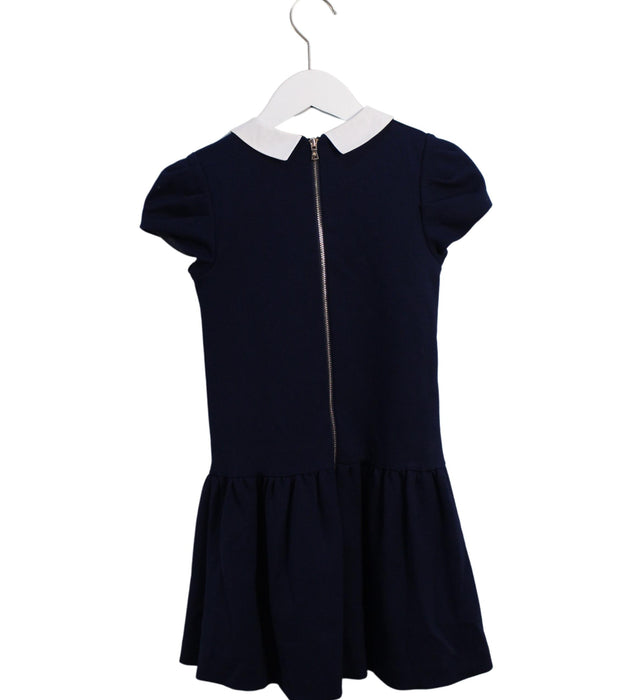 A Navy Short Sleeve Dresses from Tartine et Chocolat in size 8Y for girl. (Back View)