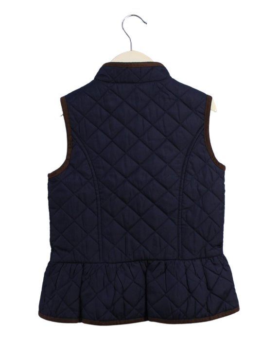 A Navy Outerwear Vests from Janie & Jack in size 5T for girl. (Back View)