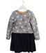 A Grey Long Sleeve Dresses from Petit Bateau in size 6T for girl. (Front View)