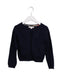 A Navy Cardigans from Burberry in size 6T for girl. (Front View)