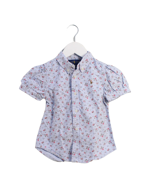 A Blue Shirts from Ralph Lauren in size 4T for girl. (Front View)