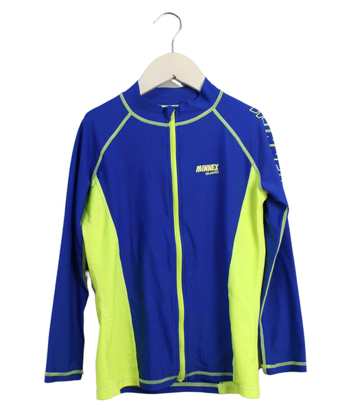 A Blue Rash Guards from Minnex in size 10Y for boy. (Front View)